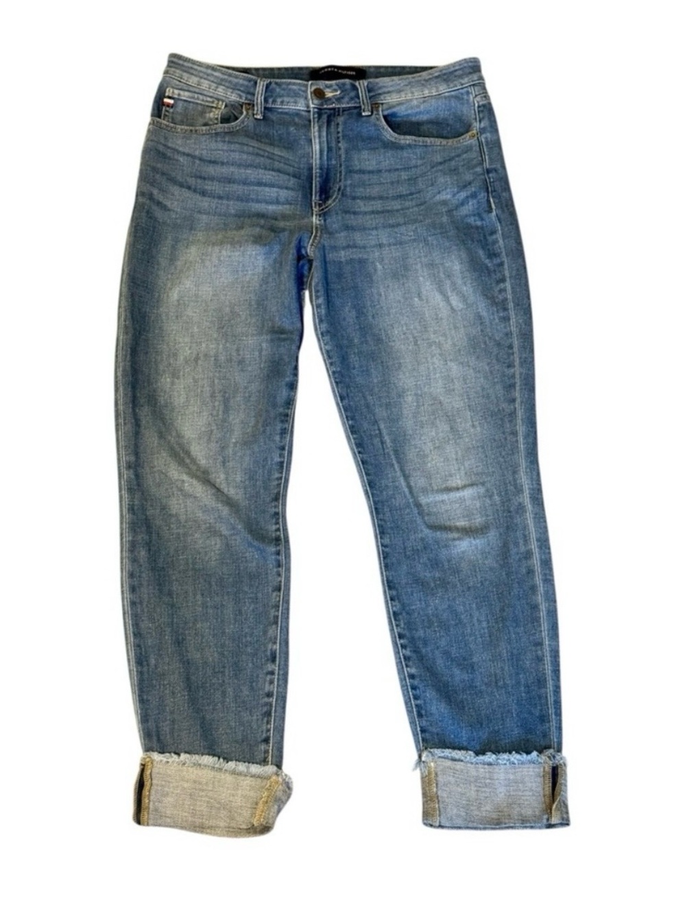 Tommy Hilfiger Tribeca Skinny Jeans with Rolled Cuffs - Picture 2 of 7